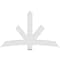 Ekena Millwork Alberta Architectural Grade PVC Gable Bracket, 72"W x 45"H x 4"D x 6"F, 15/12 Pitch GBP072X45X0406ALB00 - alternate 2
